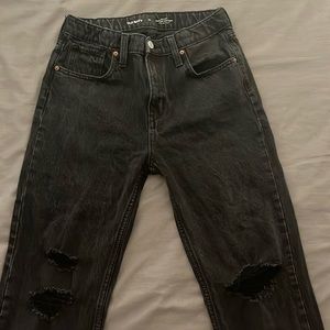 Old navy black distressed jeans